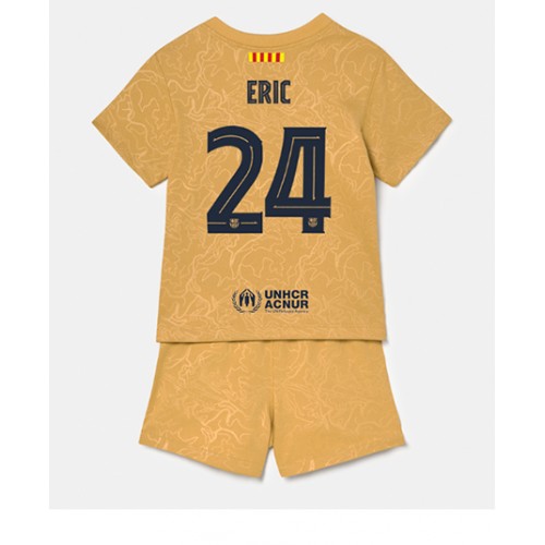 Fotbalové Dres Barcelona Eric Garcia #24 Dětské Venkovní 2022-23 Krátký Rukáv (+ trenýrky)